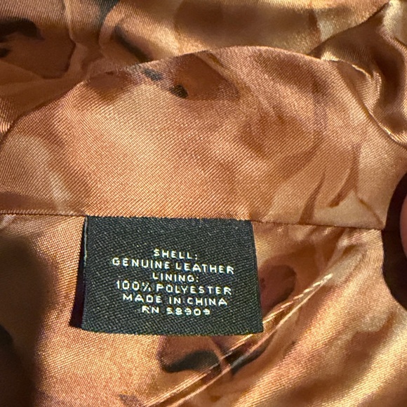 Q.U.E. Brown Leather Women's Jacket - Picture 10 of 10